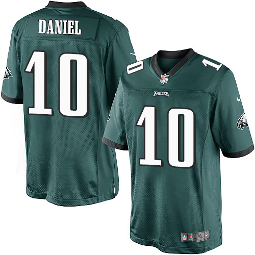 Youth Elite Chase Daniel Nike Jersey Midnight Green Home - #10 NFL Philadelphia Eagles